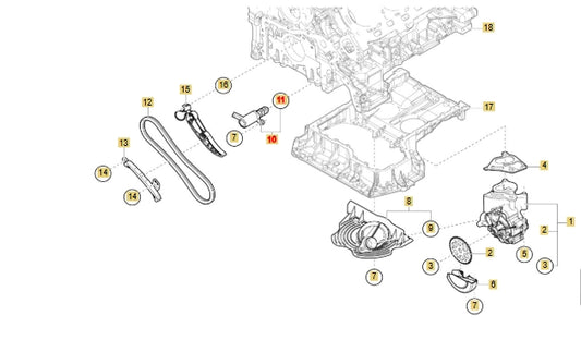 Lamborghini Urus Control Valve OEM 06M115393F