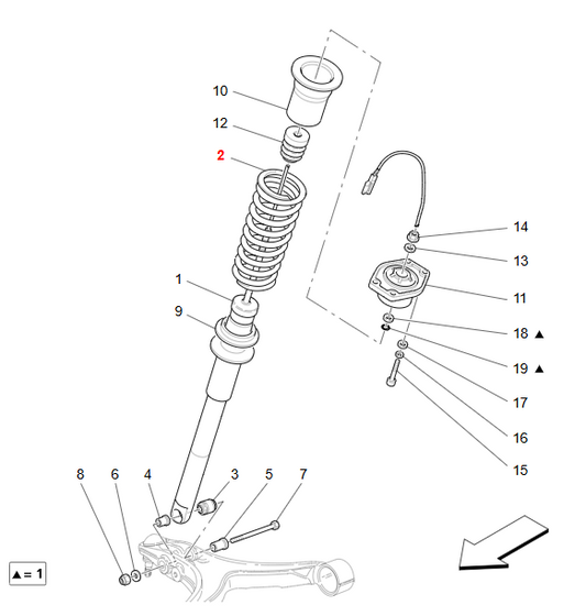 Maserati GranTurismo GranCabrio Spring For Flex. Front Susp OEM 211233