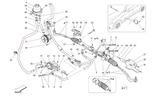 Maserati Levante Hydraulic Steering Pump OEM 326403