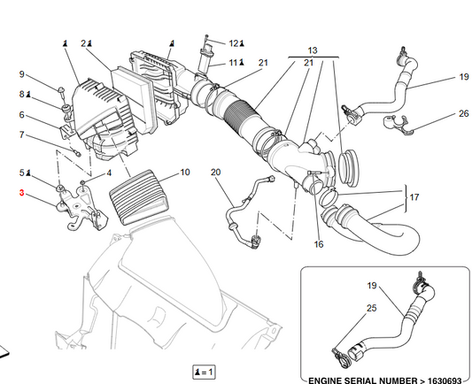 Maserati Ghibli Levante Bracket OEM 670154619